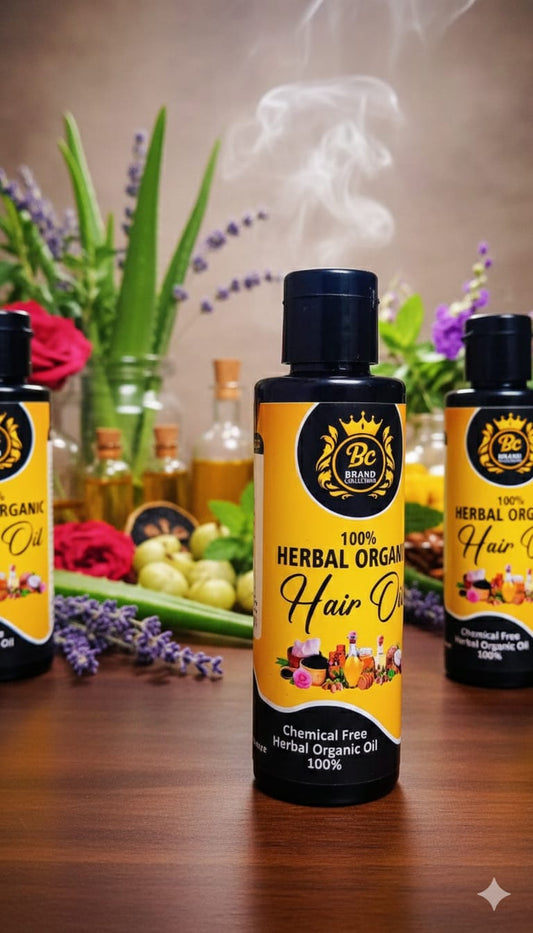 ( Pack of 2) Organic Hair Oil (100% Herbal & Chemical Free)